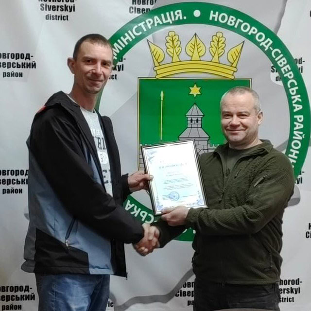 Працівника Новгород-Сіверської дільниці Чернігівобленерго відзначили Почесною грамотою